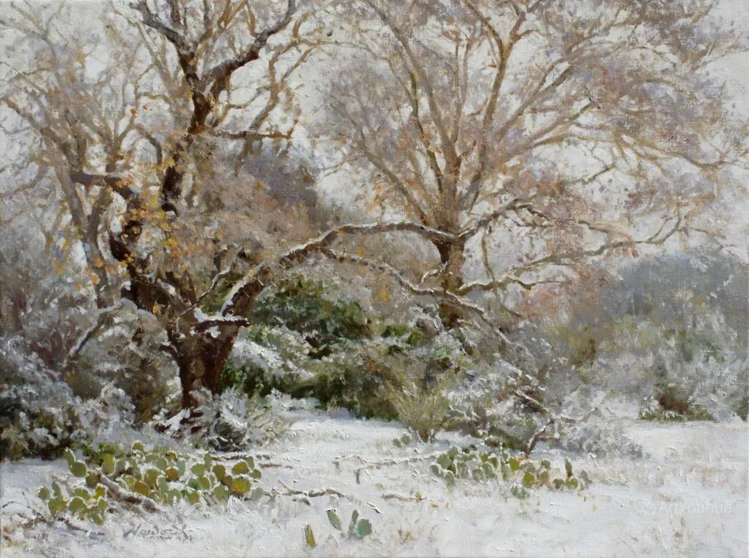 大师笔触生动的风景油画,视觉冲击力很强的风景油画图片