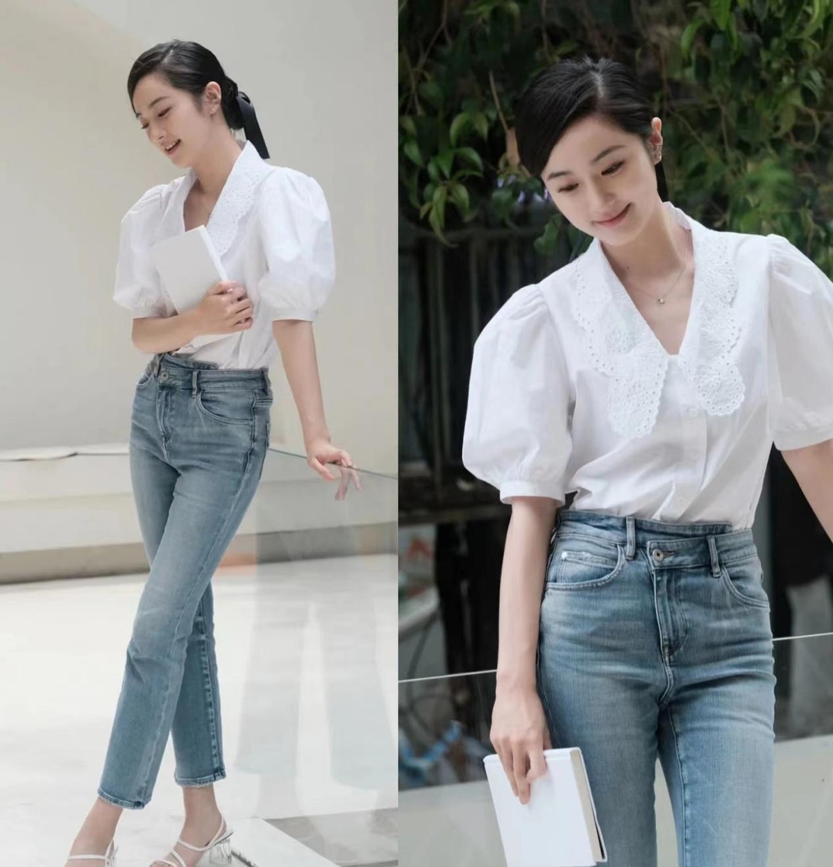 春秋季节小西装牛仔裤搭配,春天穿小西装牛仔裤