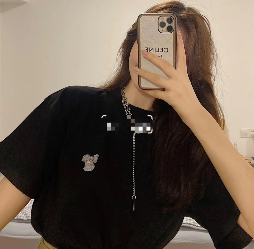 巴黎世家经典款短袖balenciaga,balenciaga巴黎世家小熊印花宽松