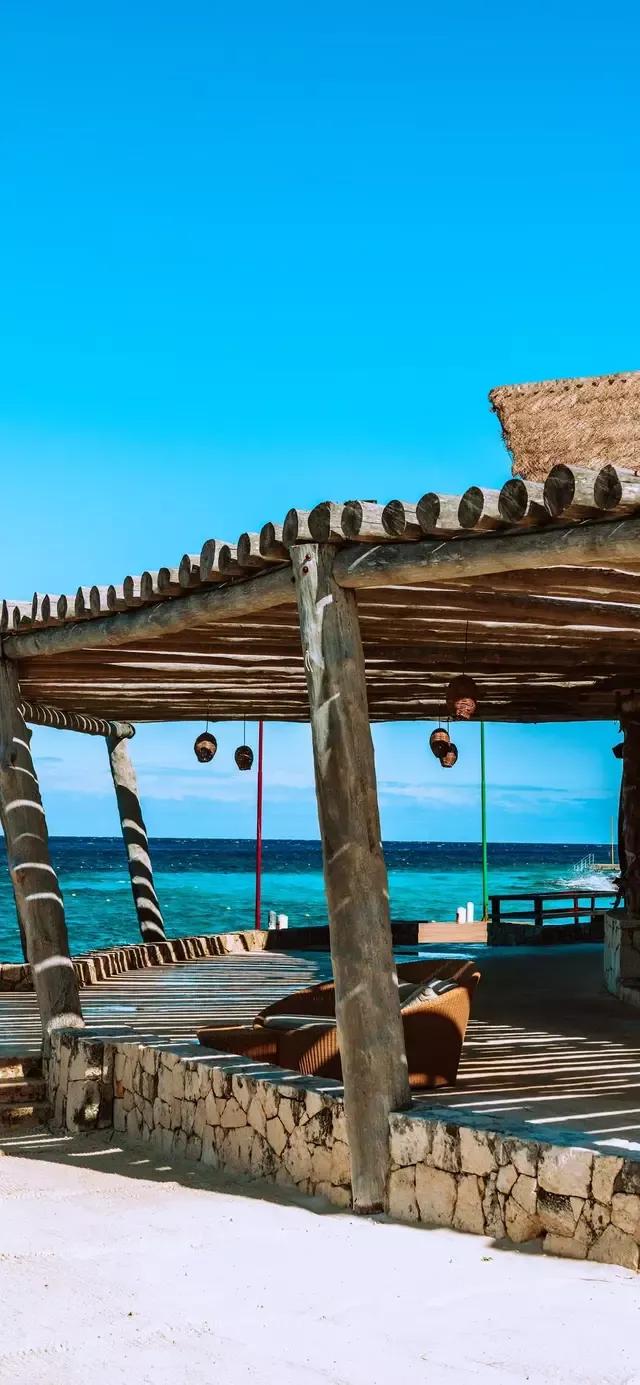 美丽的碧海蓝天壁纸,2018蓝色大海夏天壁纸