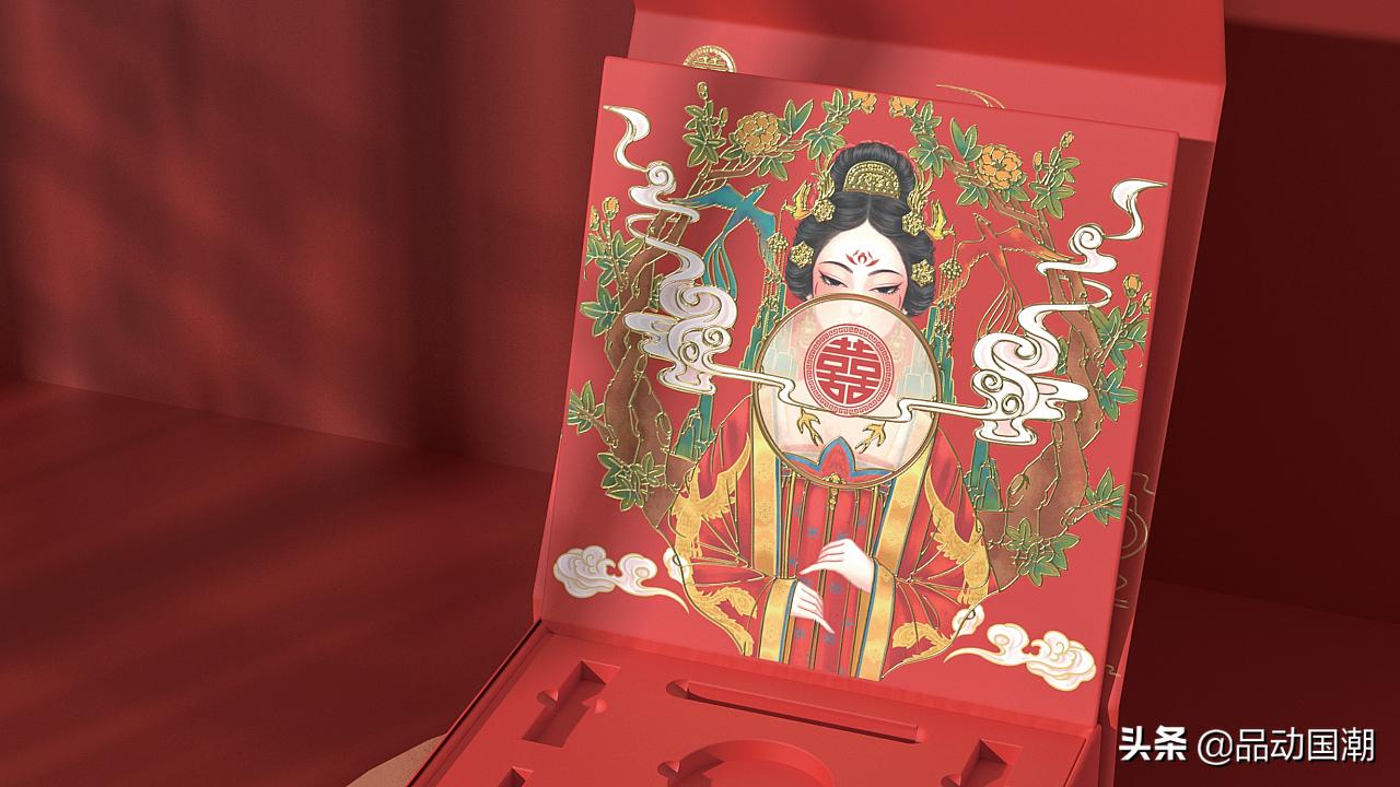 国潮美妆8件套,国潮风尚彩妆套7件套