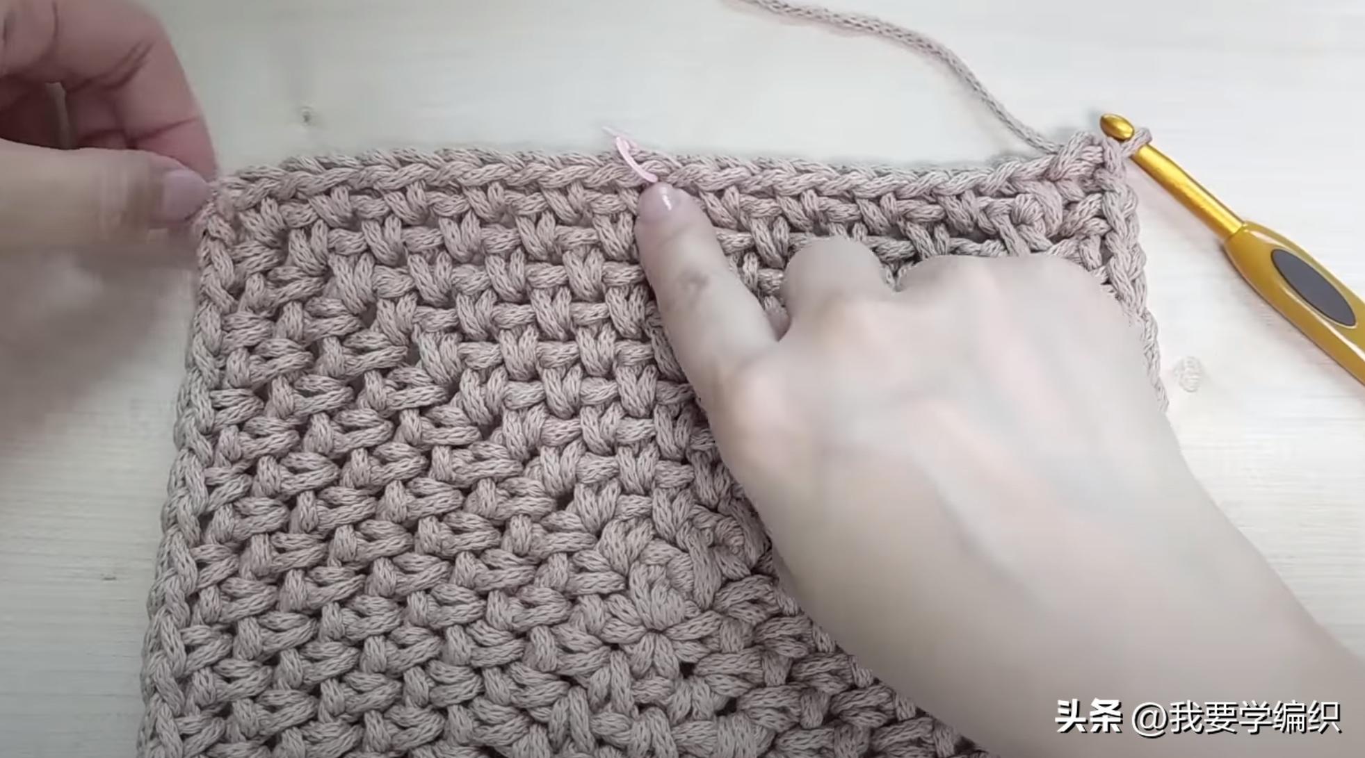 适合小姑娘提的手提包编织教程,小巧型编织包