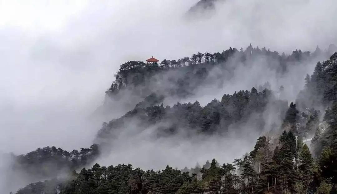 庐山仙境云雾图片大全,绝美的云雾缭绕图片