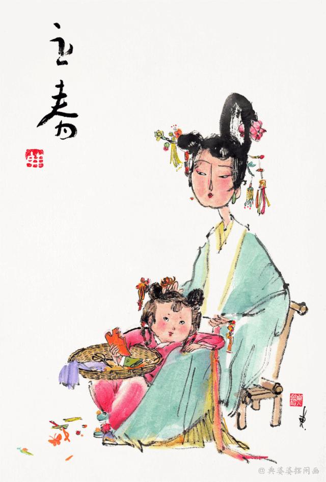 24节气书签手绘版,简单手绘24节气绘画作品