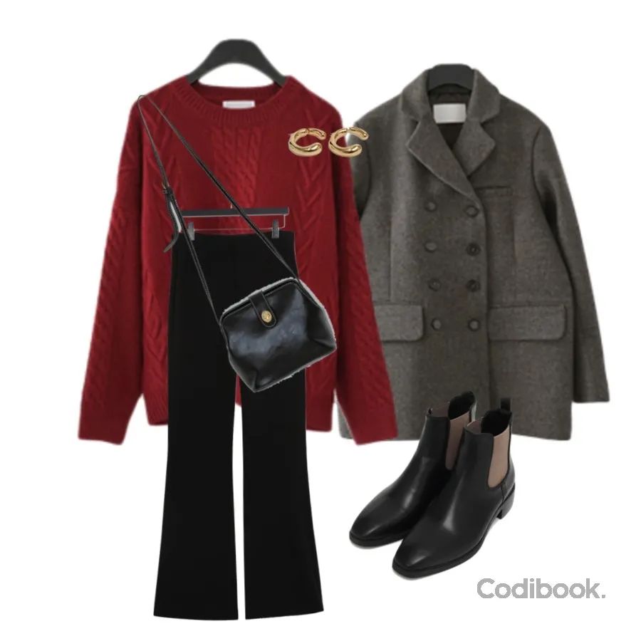 红色系穿搭过年成熟,红色系穿搭过年高级感