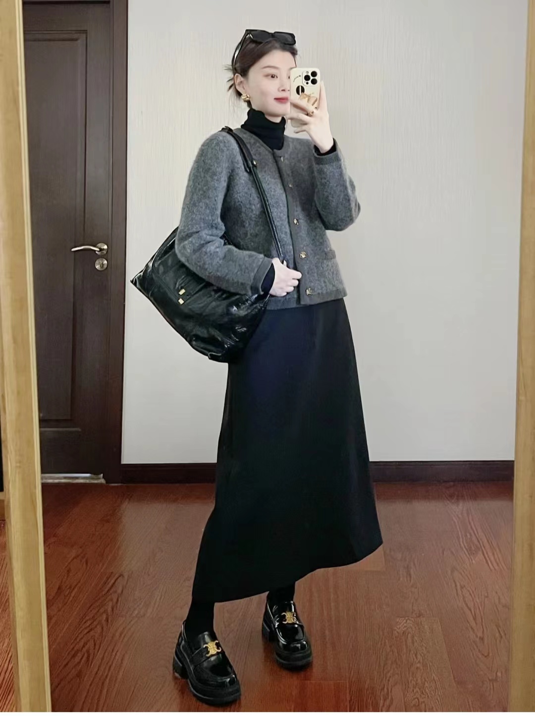 牛仔衫早春穿搭,复古牛仔衫女设计感小众早春