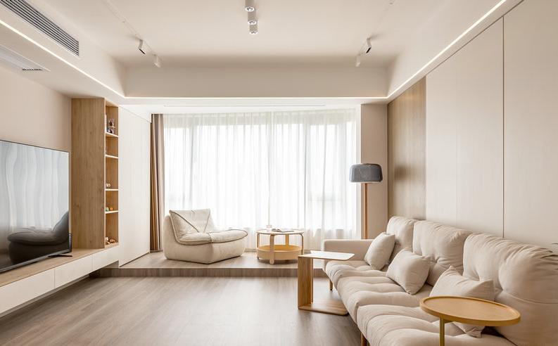 原木风装修115平多少钱,115平原木极简风格