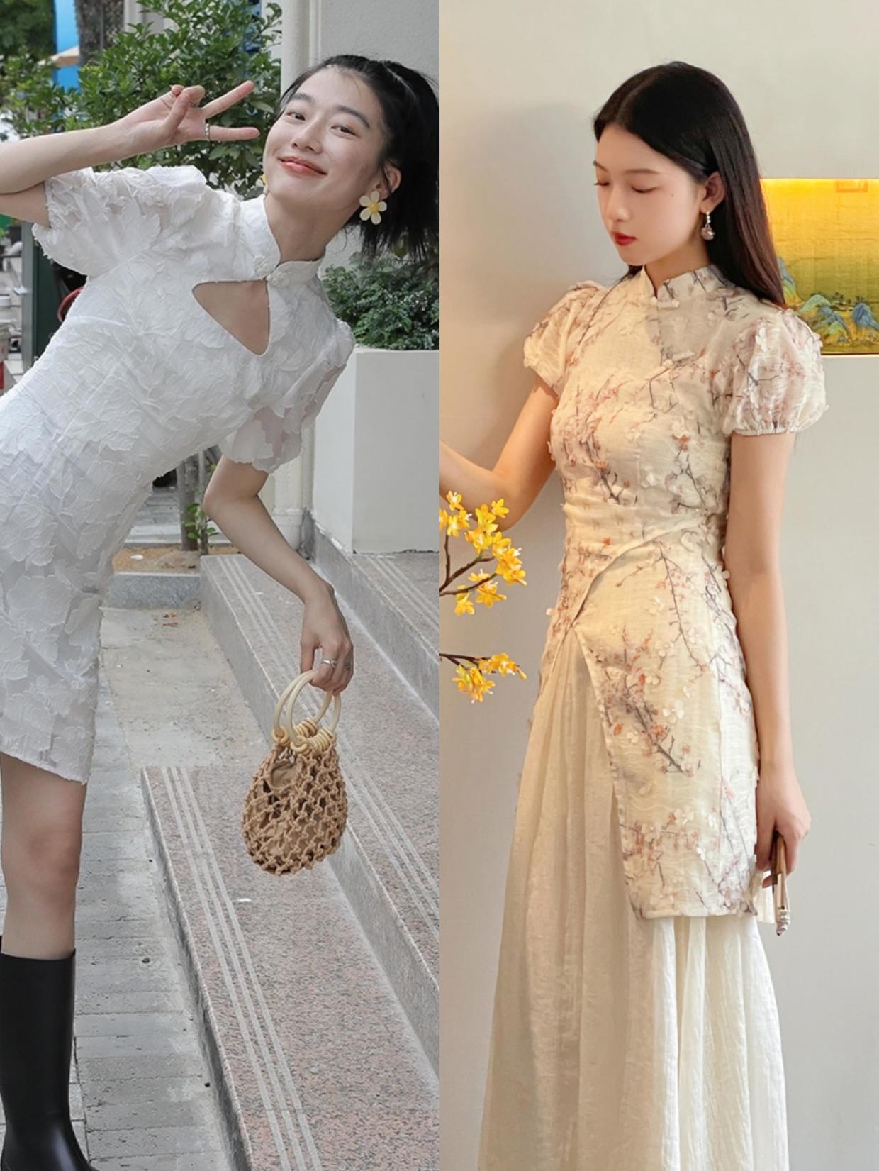 夏日优雅永不过时时尚气质连衣裙,简约连衣裙夏天高级感