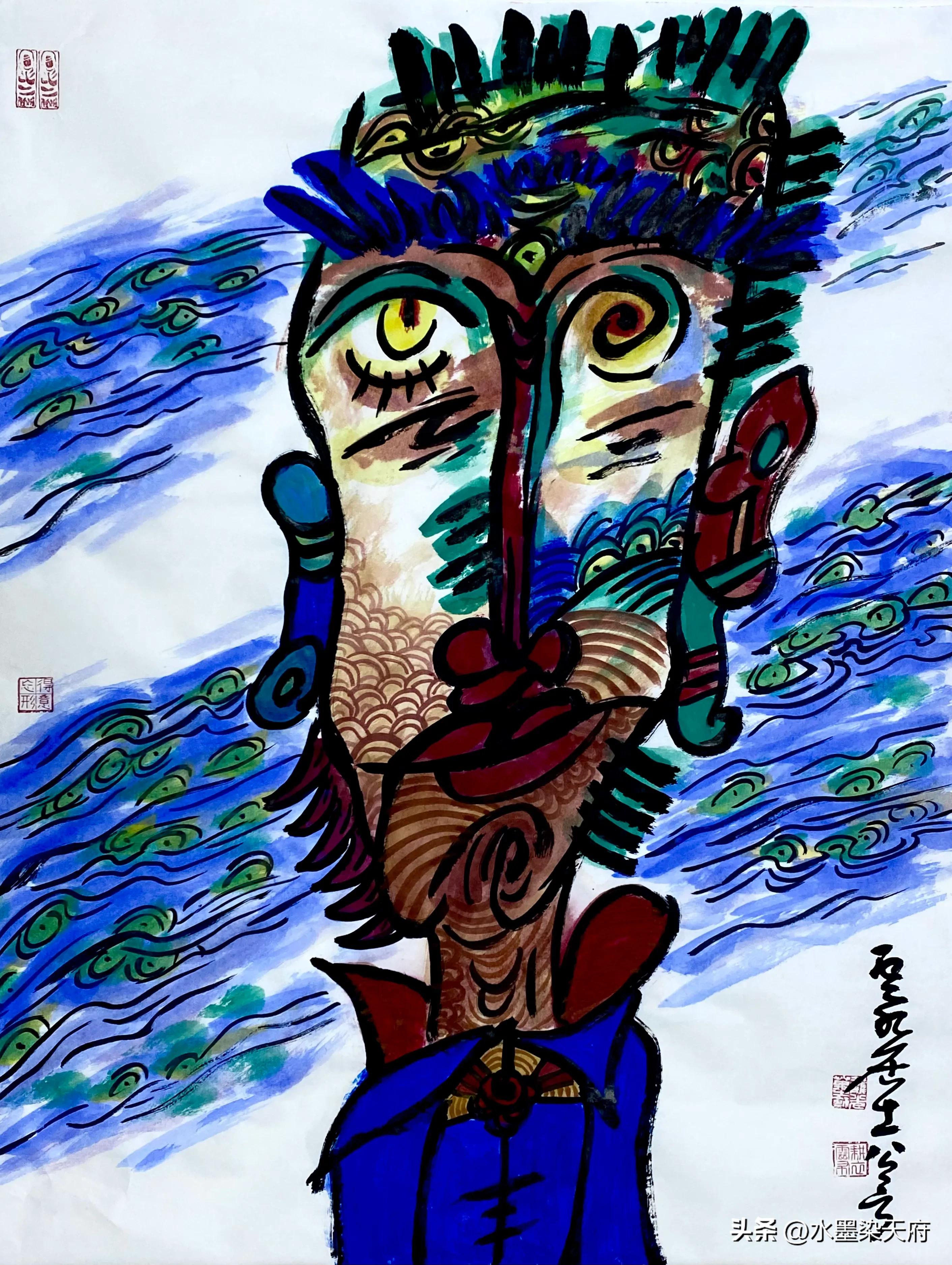 公言（龚光万）脸谱画作品选