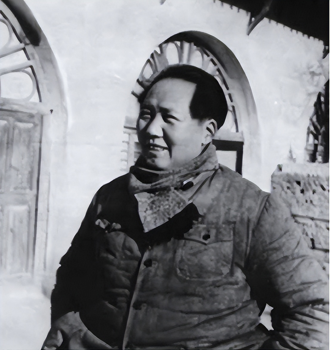 76年毛主席病逝，想起昔日恩情，*子珍贺**含泪对主席像说：请安息吧