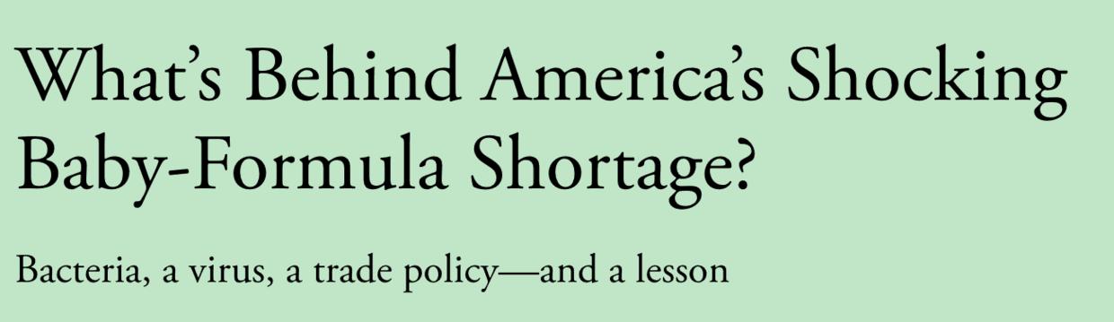 美国婴幼儿配方奶粉短缺,美国婴儿奶粉供应遭遇短缺