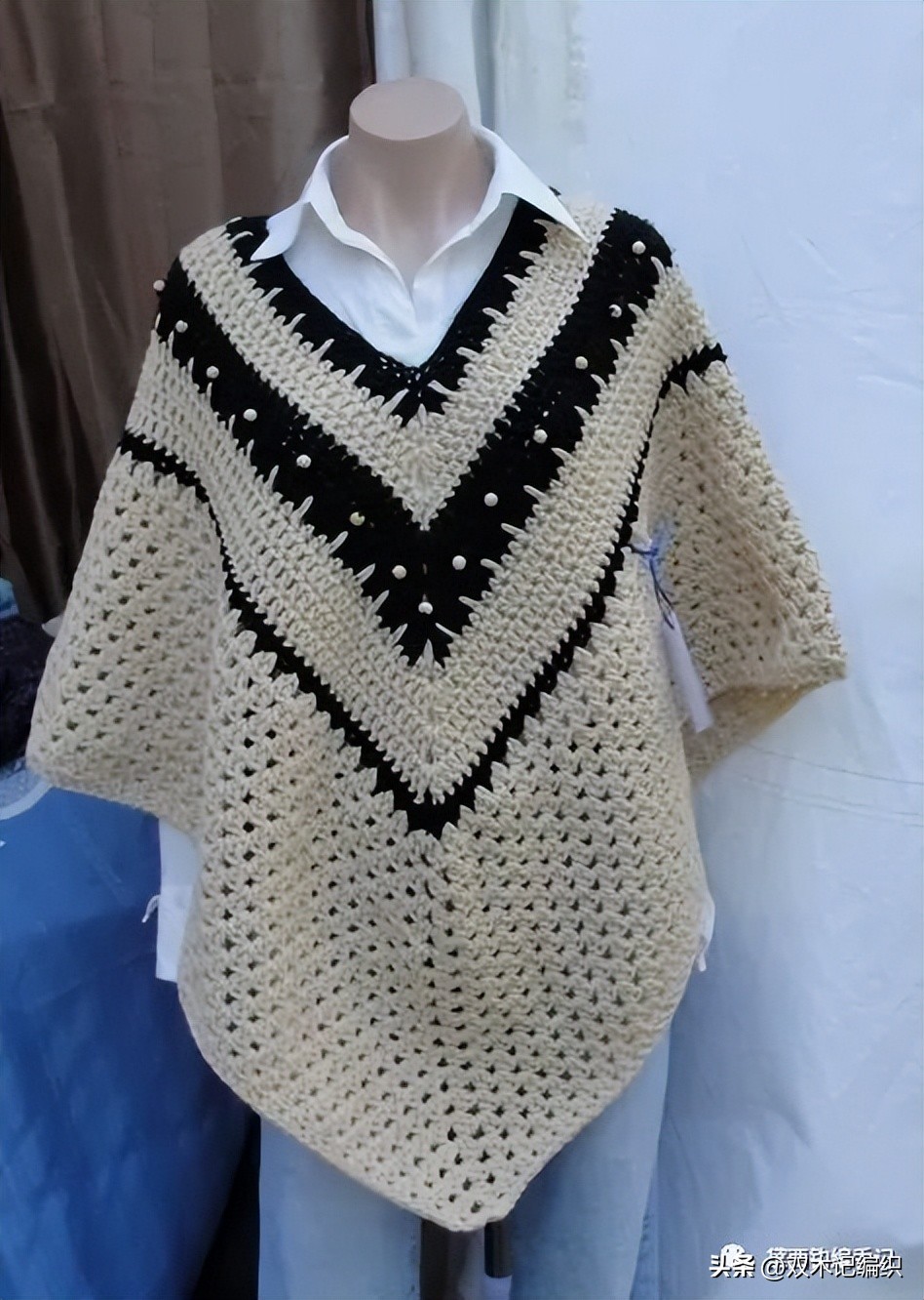 4岁女童斗篷披肩钩针视频教程 (敏敏的斗篷披肩钩针教程合集)