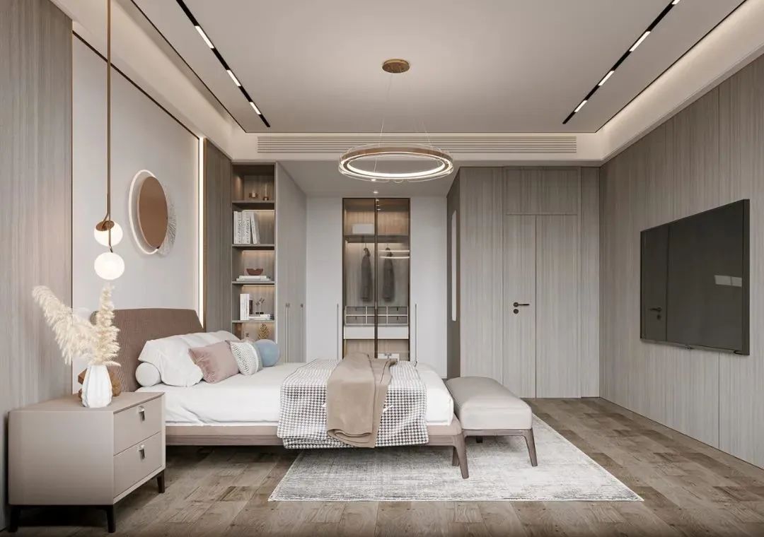 门墙柜一体装修效果图流行吗,现代门墙柜一体化设计推荐