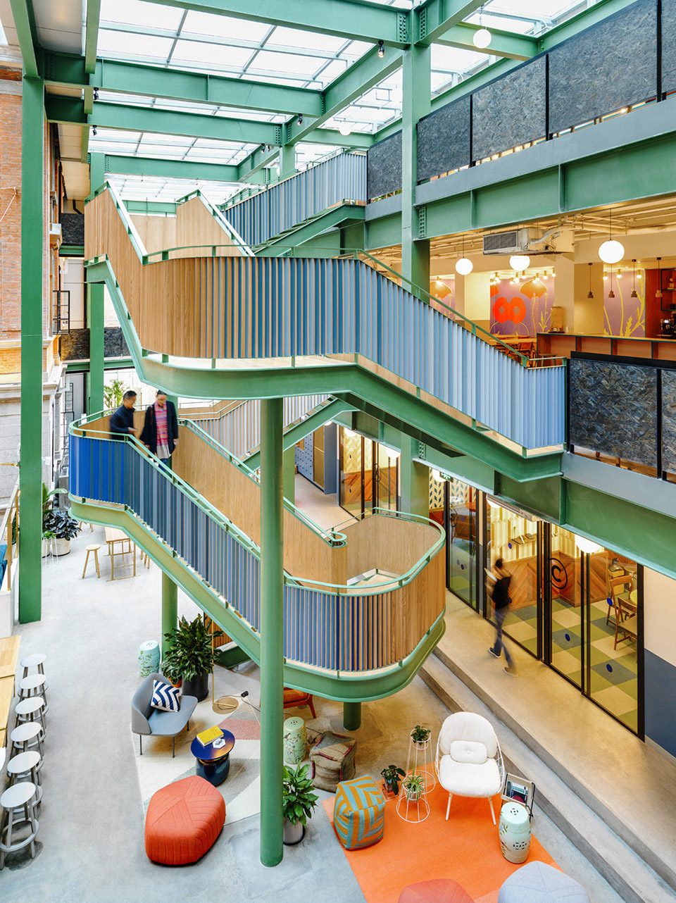 联合办公装修效果图,现代独栋办公室装修施工