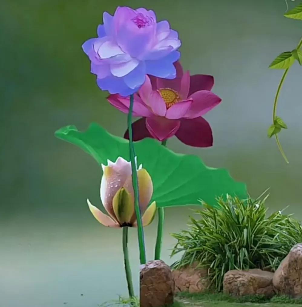 鲜花唯美摄影图片,雨后盛开的花朵摄影图片