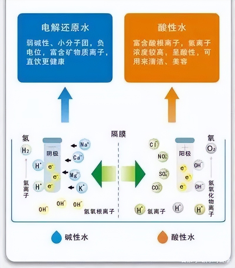 电解水机出的水是目前最好的水,家用电解水机原理