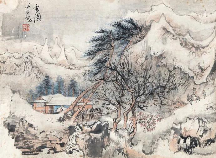国画风景小品,国画风景