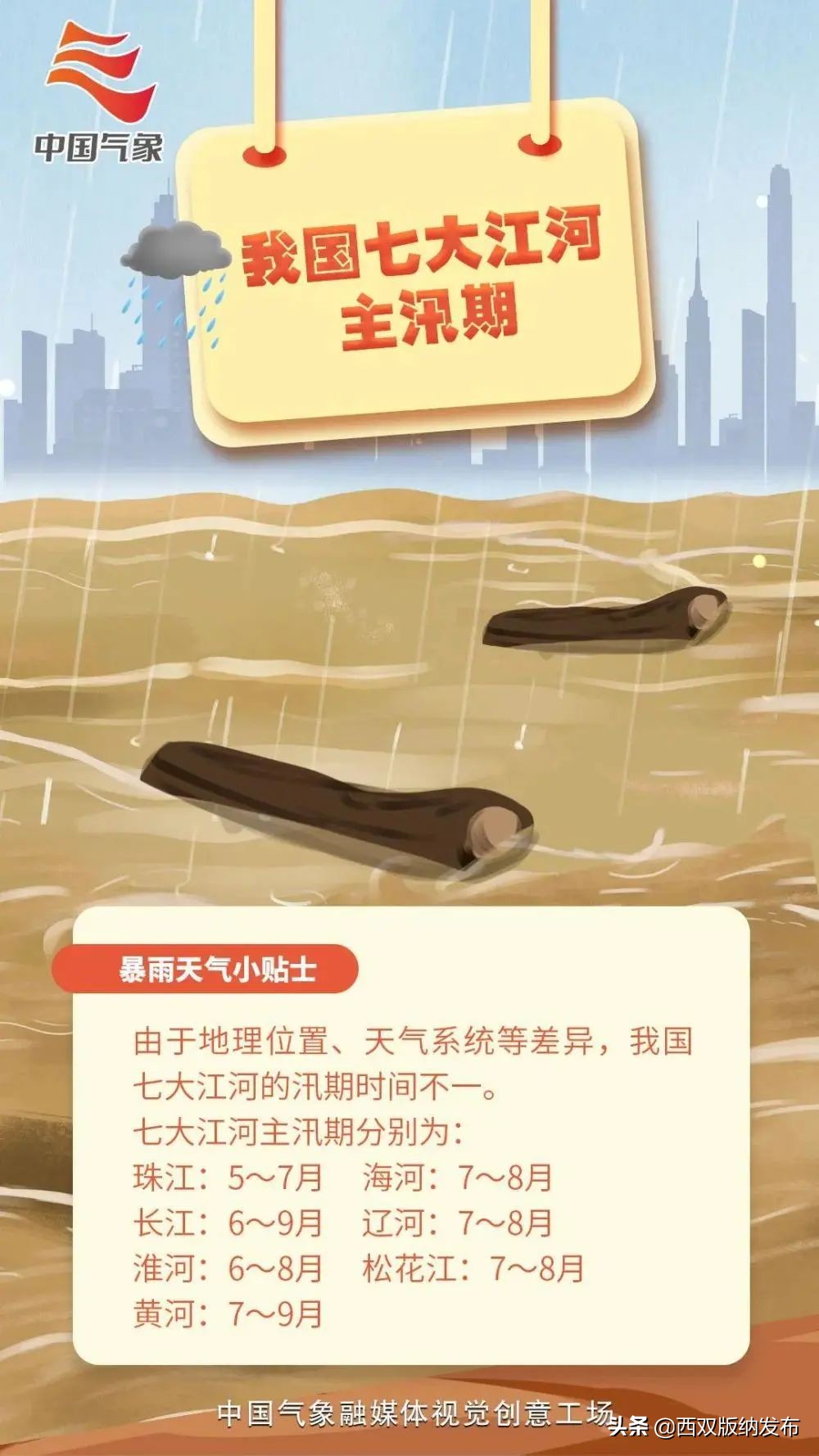 提醒云南省发布暴雨黄色预警,云南景洪气象台预警今天