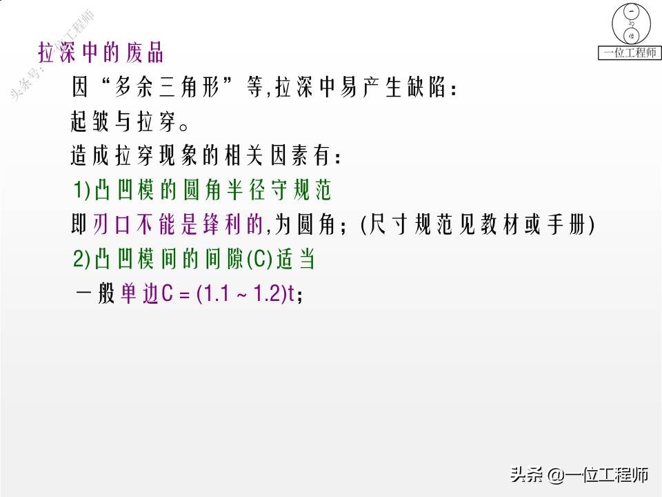 冲压成形工艺与模具设计的疑难点,冲压成型七个工艺