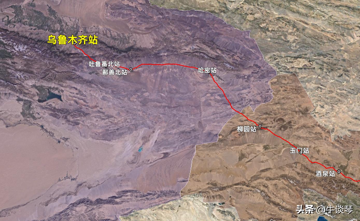 K2058/K2059次列车线路图：四川成都开往乌鲁木齐，全程2755公里