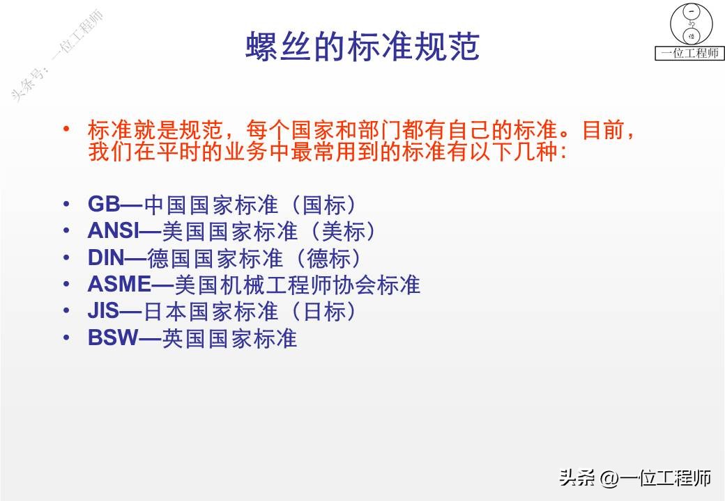 螺钉各部位名称及图片,如何将不同种类的螺钉分类
