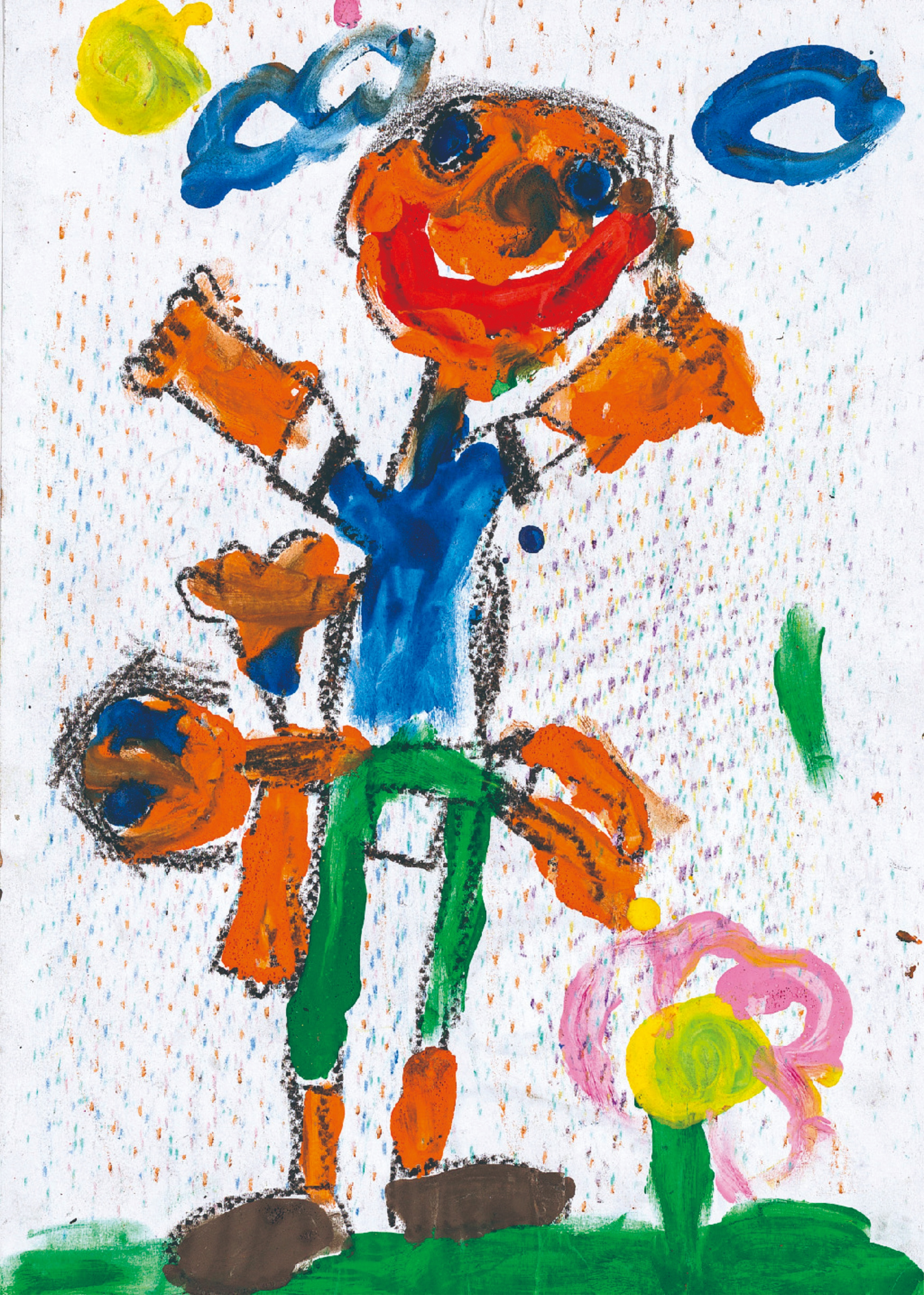 童心绘世界美术作品展示看板,优秀儿童画作品展示