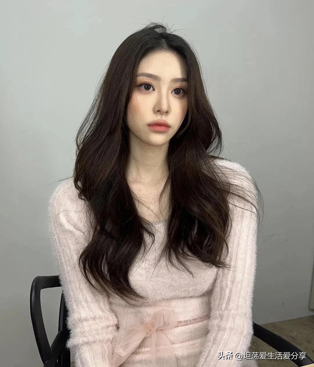 长发空气八字刘海,长发空气刘海适合的发型