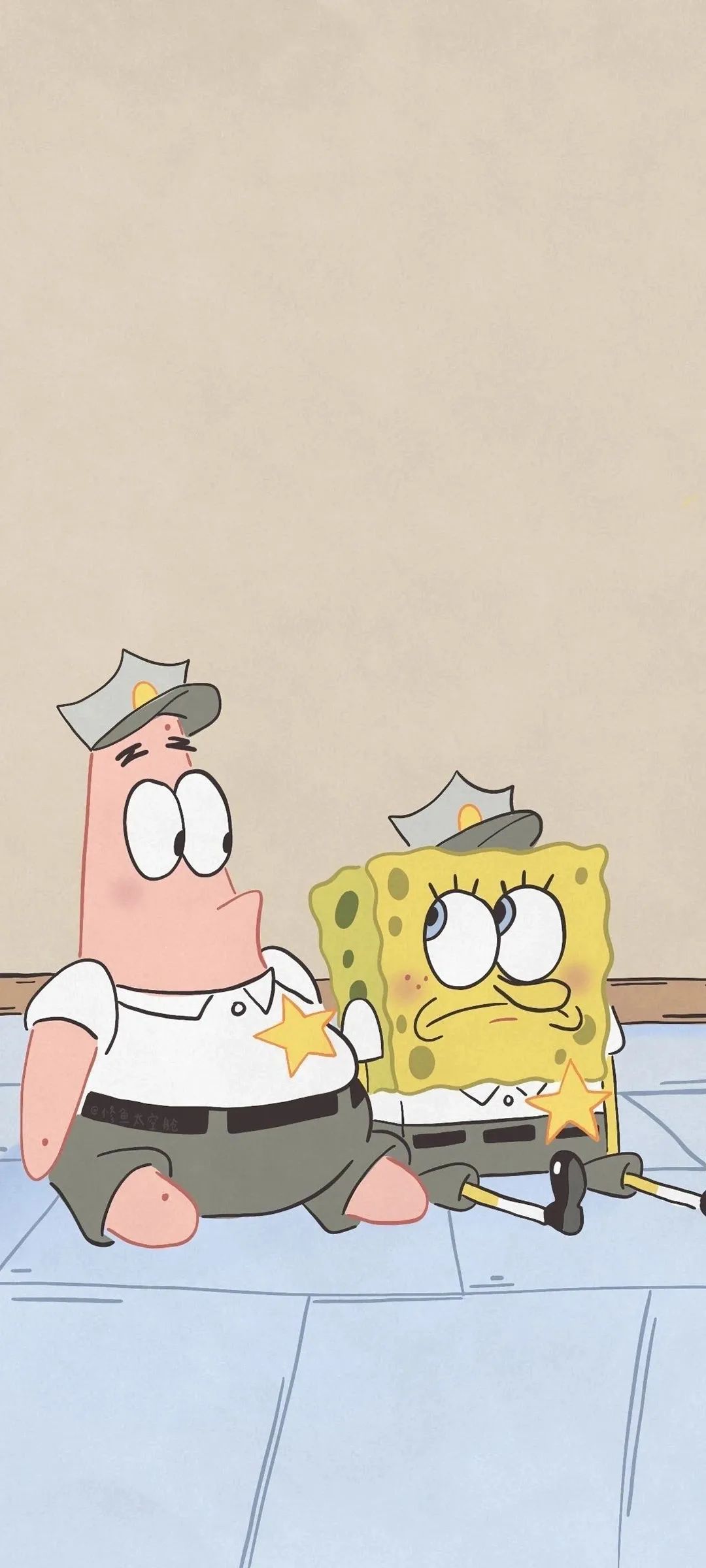 海绵宝宝高清可爱三连图壁纸带字,派大星海绵宝宝表情包动图可爱