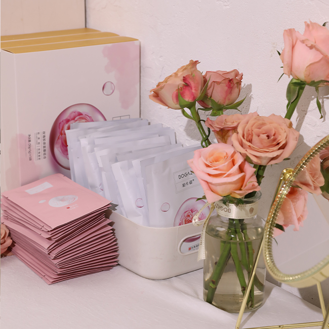 玫瑰胶原提拉紧致面膜,柏卡姿蚕丝面膜