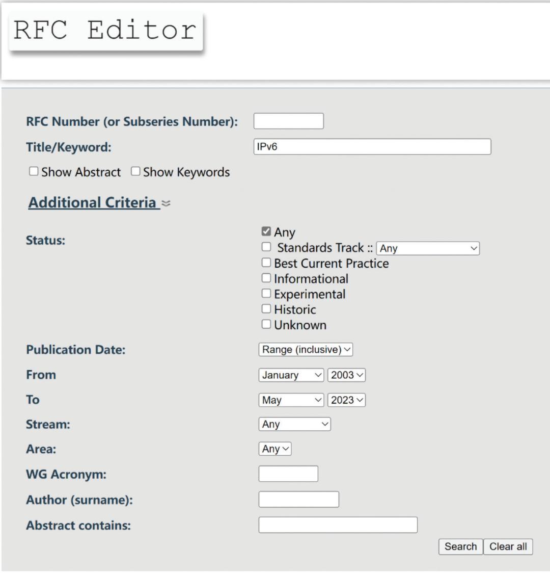 RFC最近二十年来的动向（2003-2023）