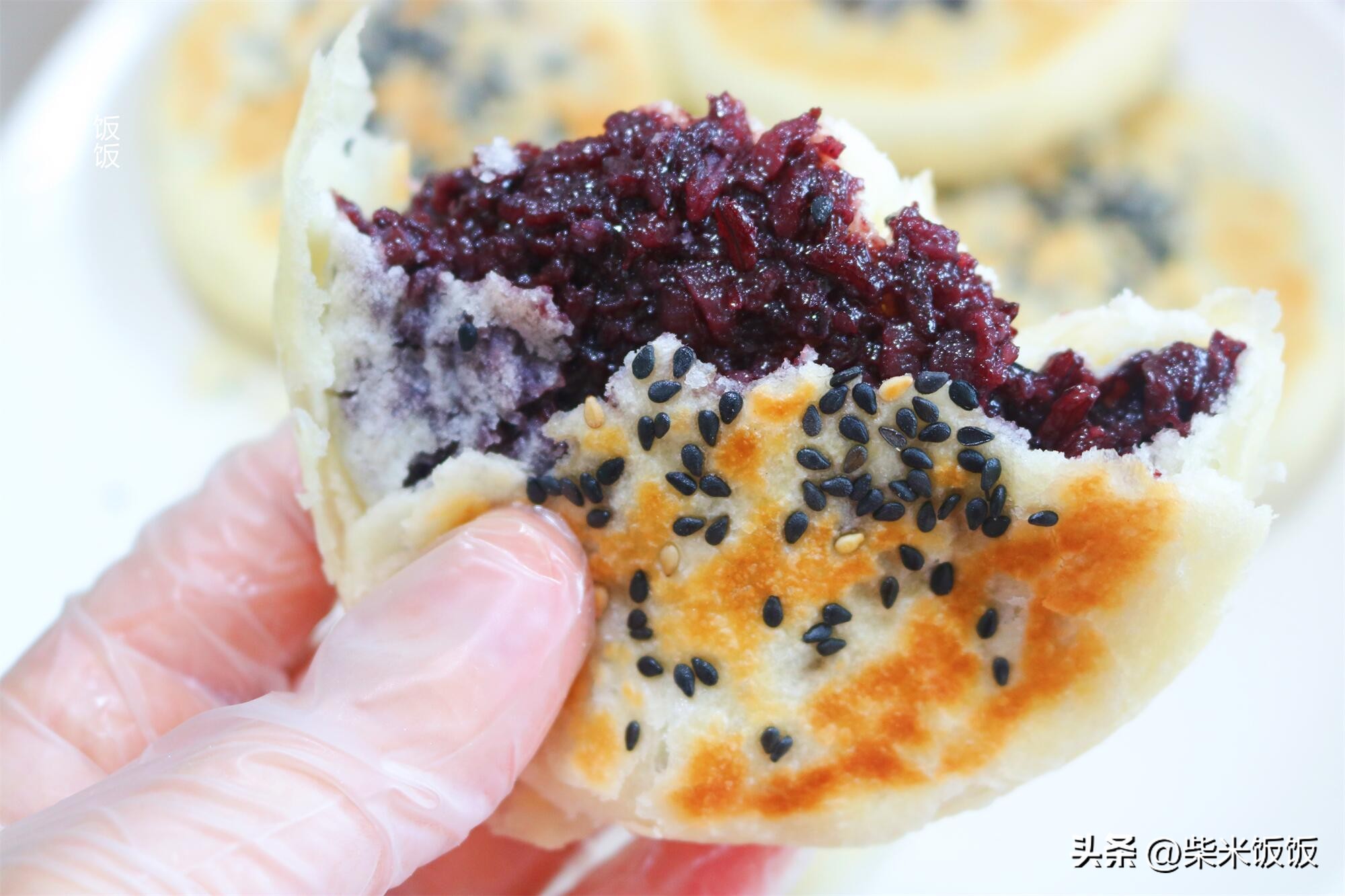 外面酥酥的里面糯糯的紫米饼做法,怎么才能做出酥脆入口即化的米饼