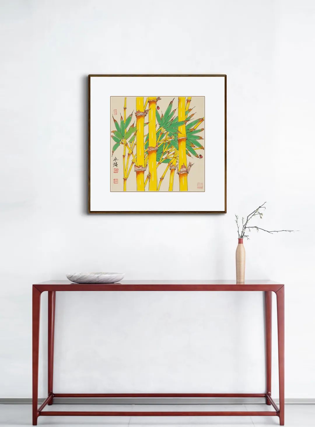 迎门玄关挂一幅字画,玄关怎么挂壁画