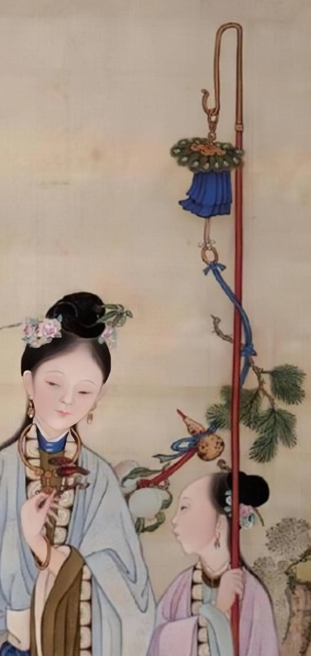 清冷枚仕女图绢本,清冷枚简介