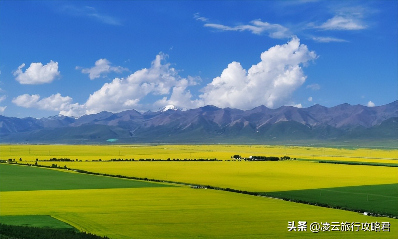 青甘大环线详细路线图,一路向北方的旅游路线推荐