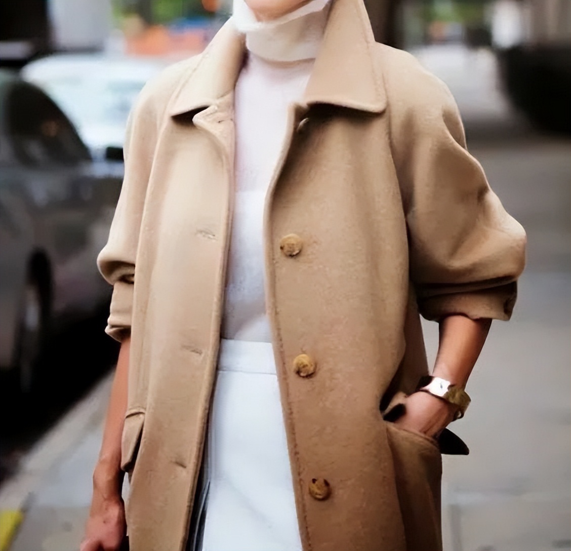 驼色连衣裙搭配的高级穿法,原来都这样穿驼色太年轻洋气了