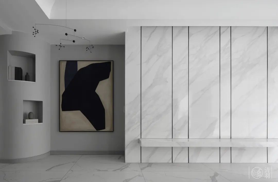 经典黑白灰的现代轻奢风,富有高级感的现代黑白灰