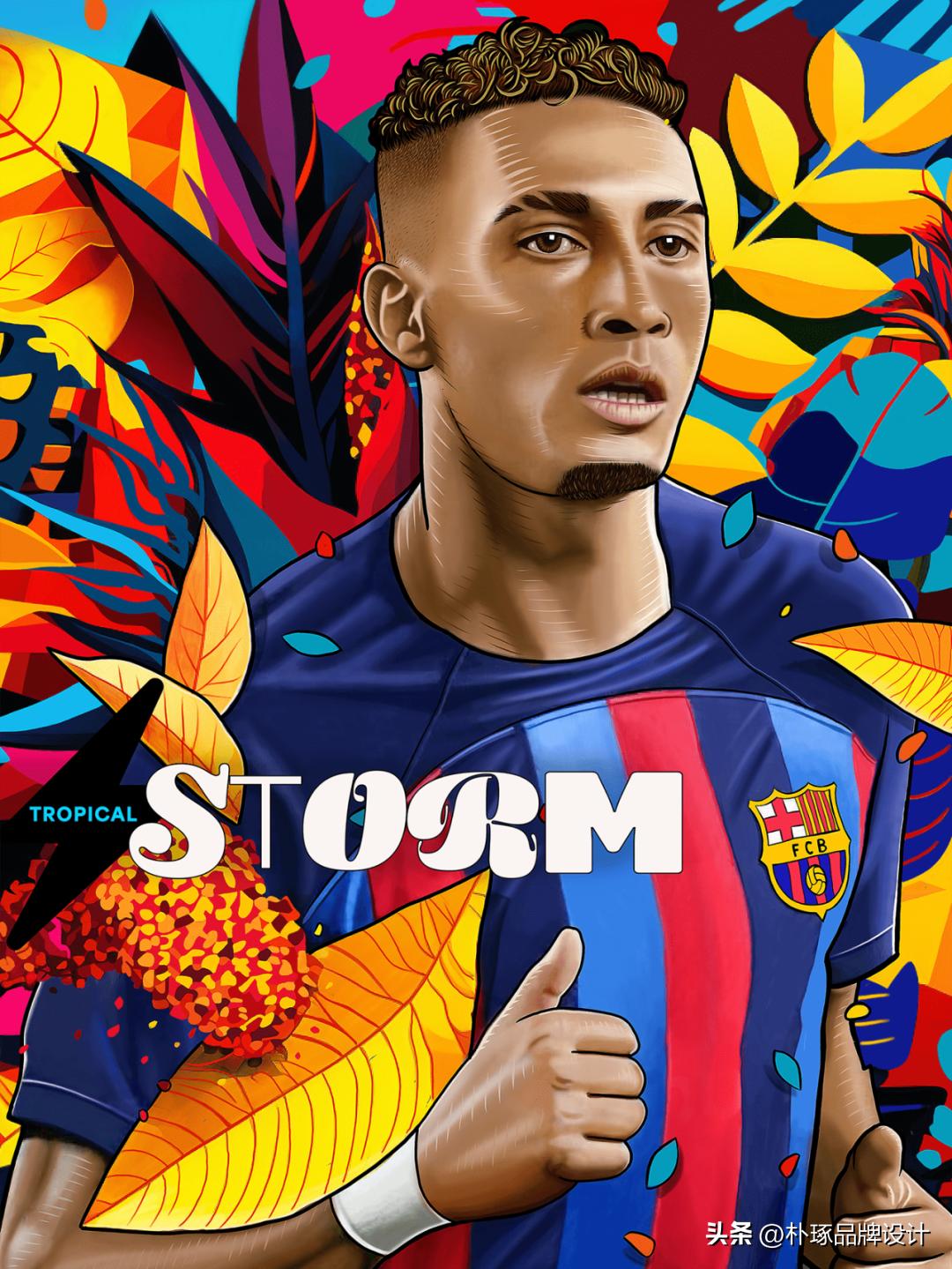 足球插画人物图片,足球运动员海报手绘简单一点