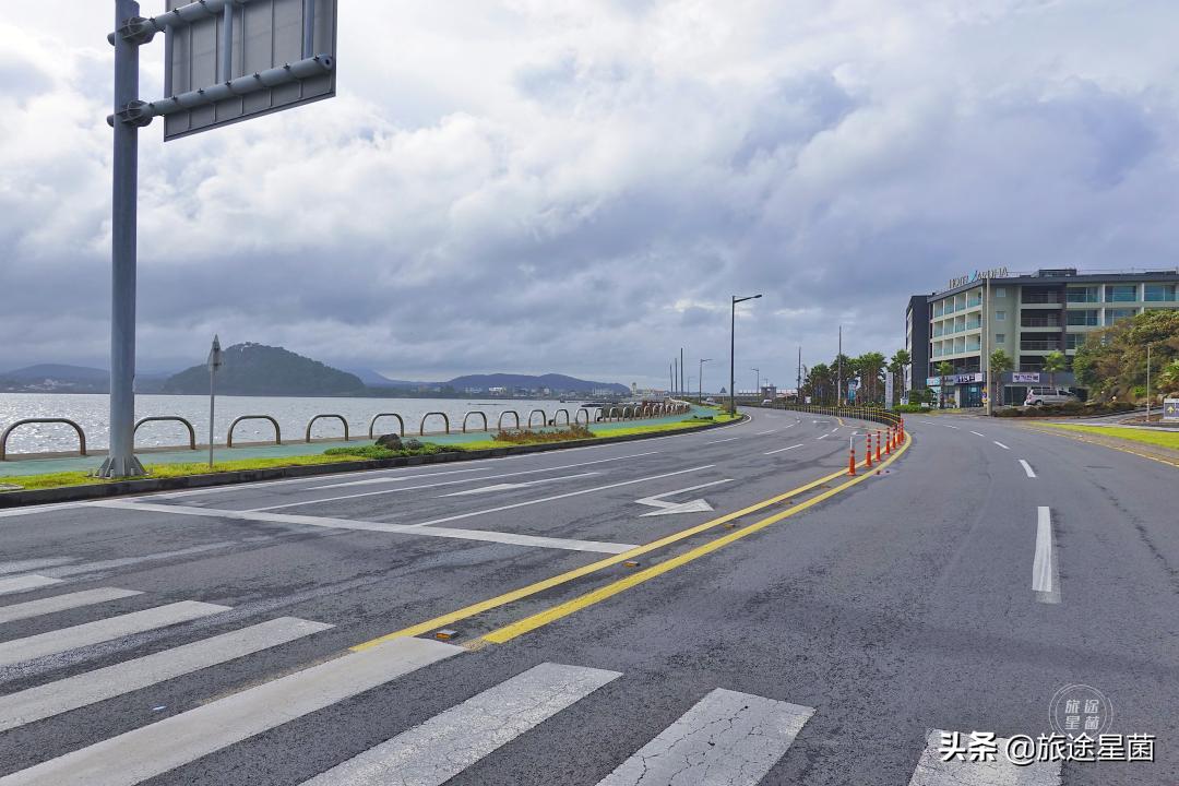 济州岛的冬季雨,三月份韩国济州岛