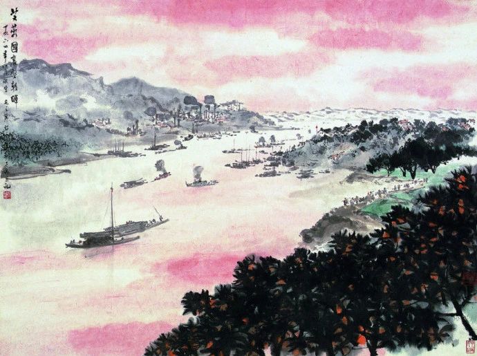 傅抱石山水画100幅欣赏,傅抱石山水画100幅高清图欣赏