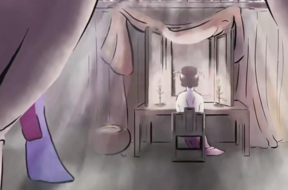 水墨风动漫女生图片,水墨风动漫女图文