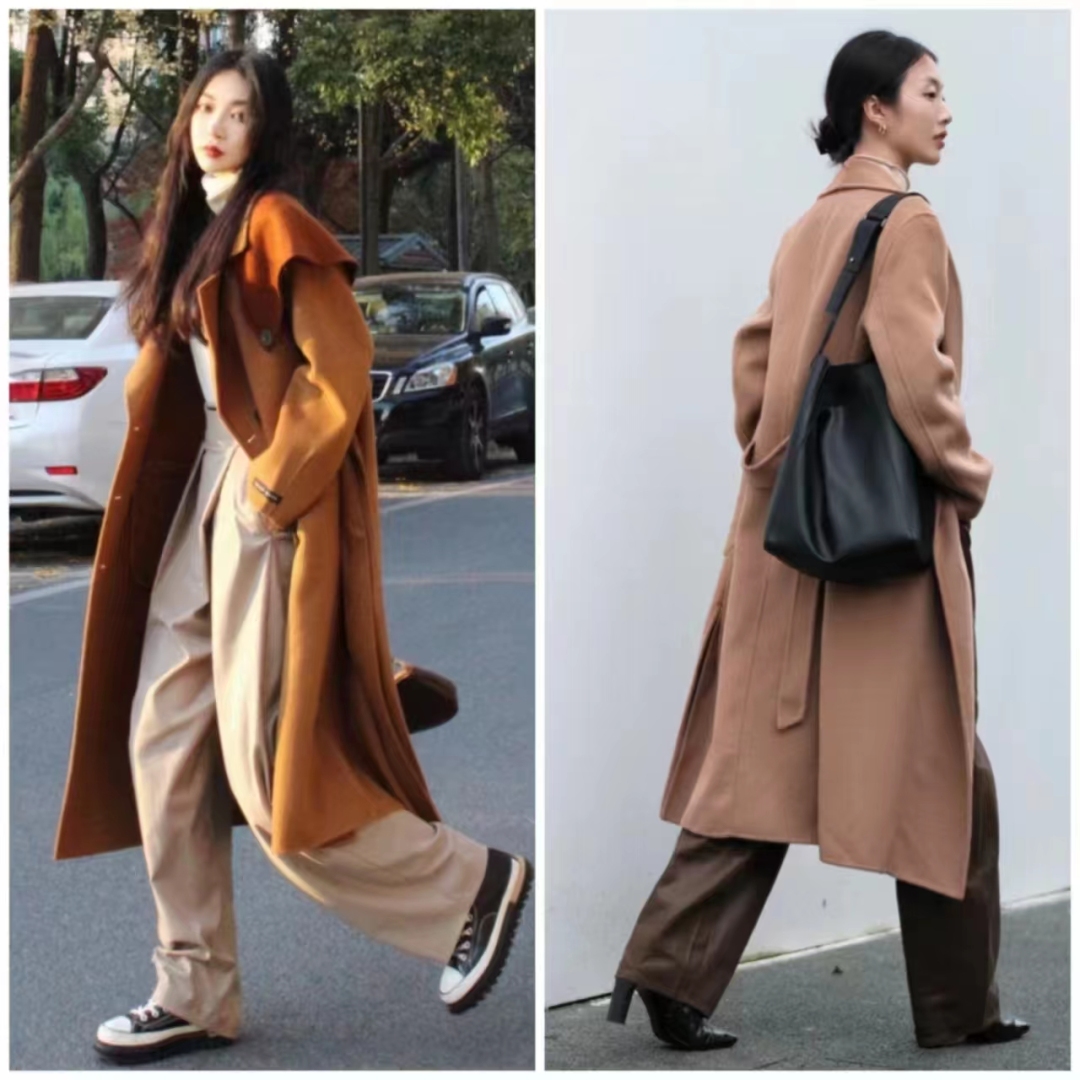 棕色的鞋子棕色大衣怎么搭配衣服,棕色大衣的穿搭技巧
