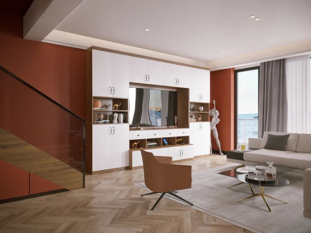 优嘉亿美电视柜这样装，客厅颜值瞬间提升100倍