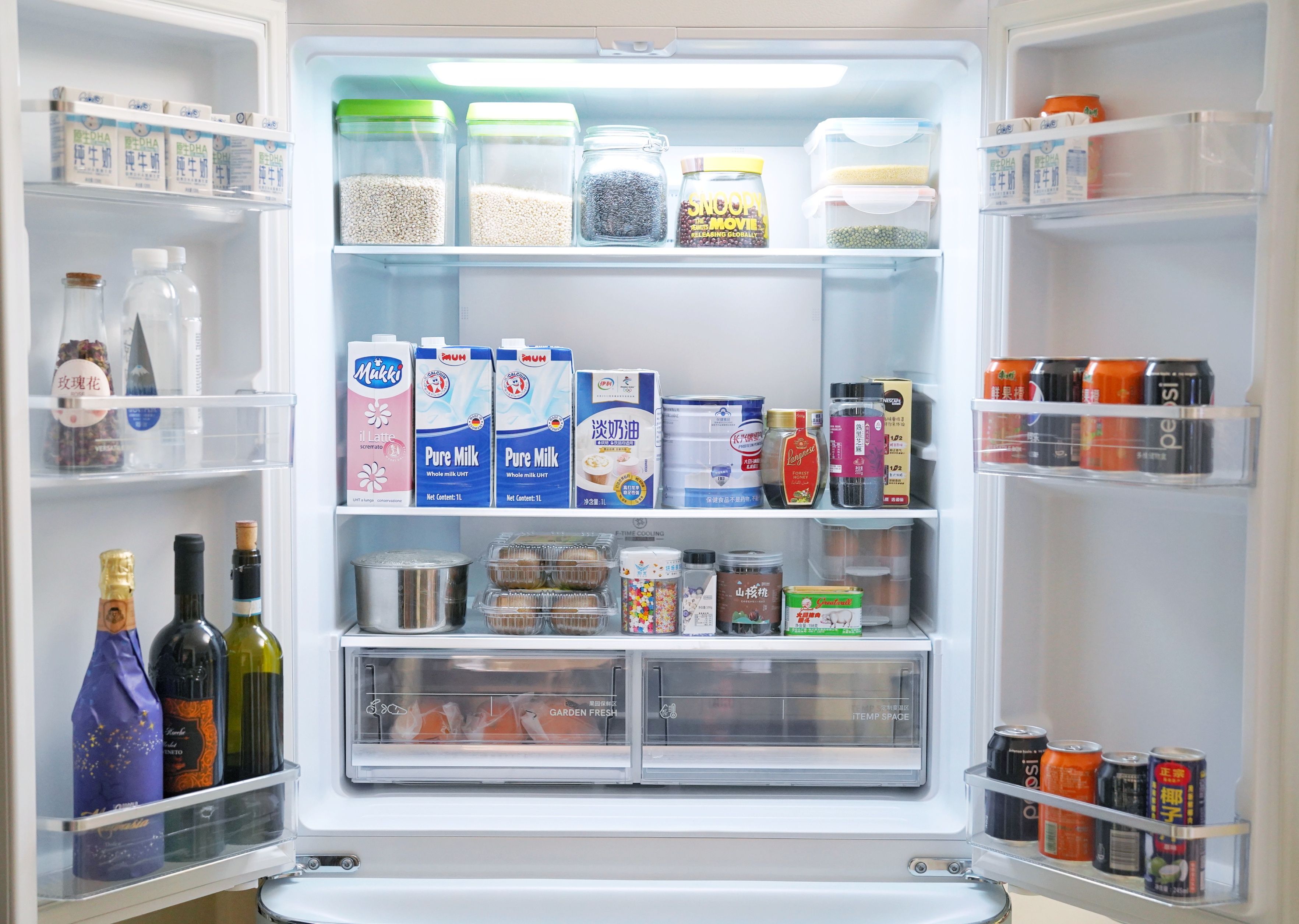 小吉复古冰箱拆机,478升海尔冰箱拆机