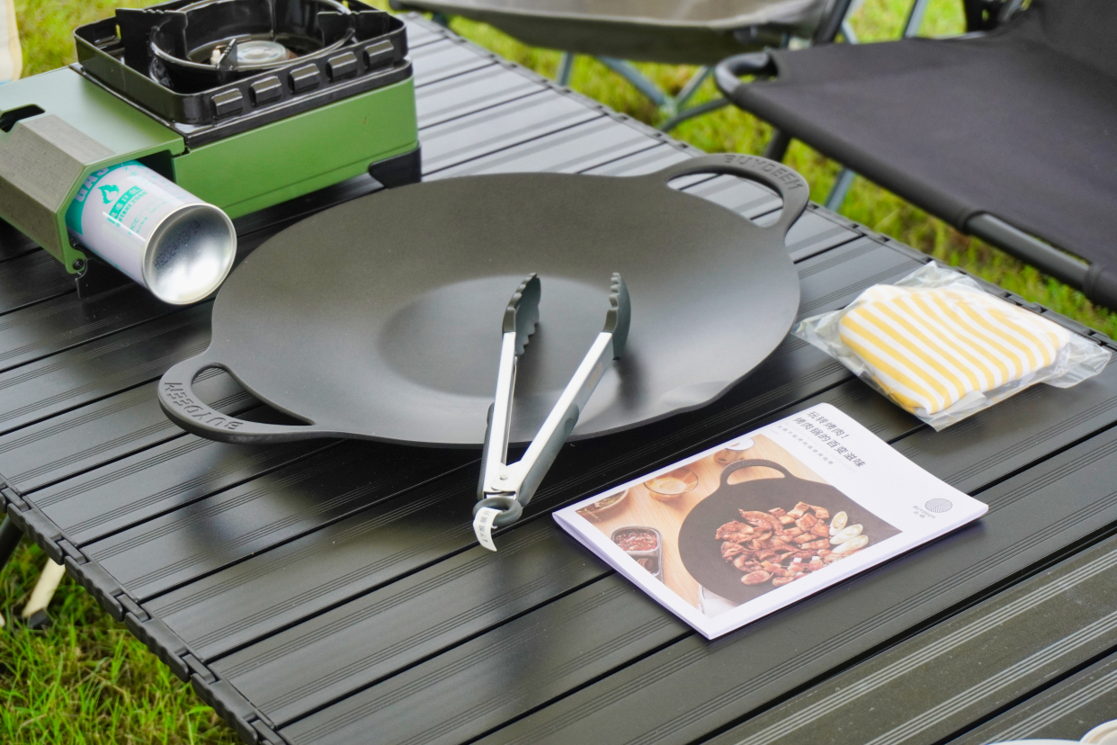 北鼎烤肉不粘锅36cm,北鼎烤肉锅户外露营