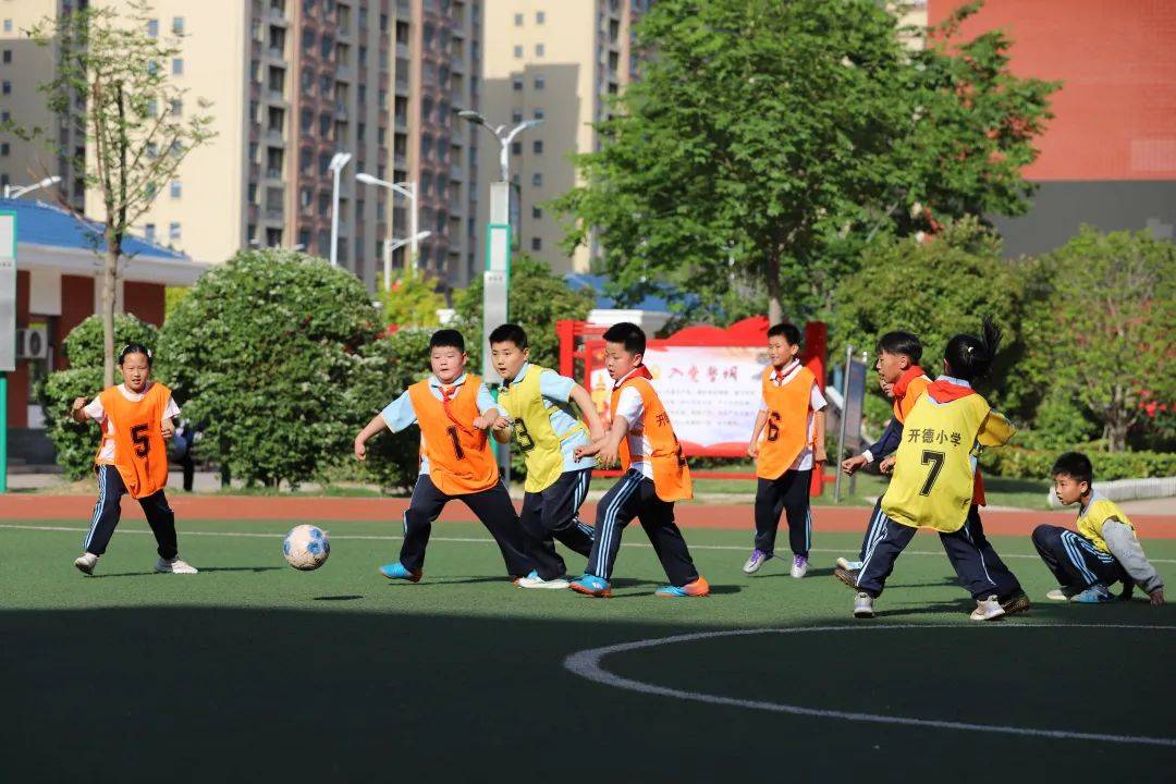 小学春季足球联赛开赛,濮阳市开德小学运动会
