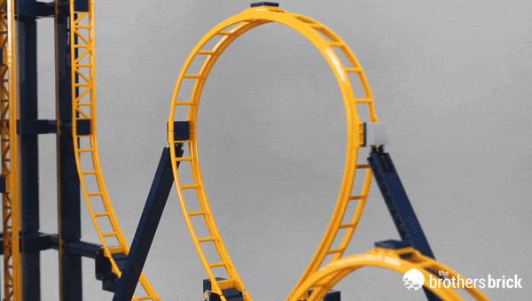 乐高翻滚过山车开箱并拼装,乐高过山车10303开箱