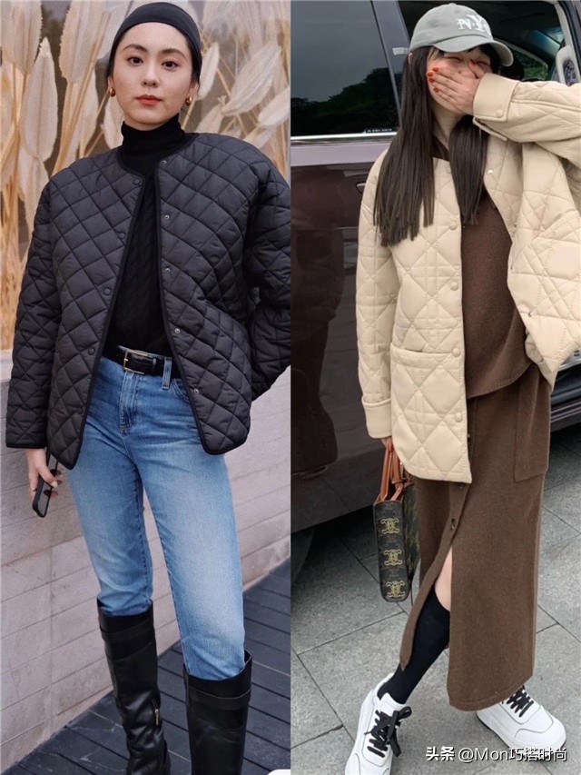 今冬穿奶奶风棉服时髦保暖,奶奶洋气棉衣