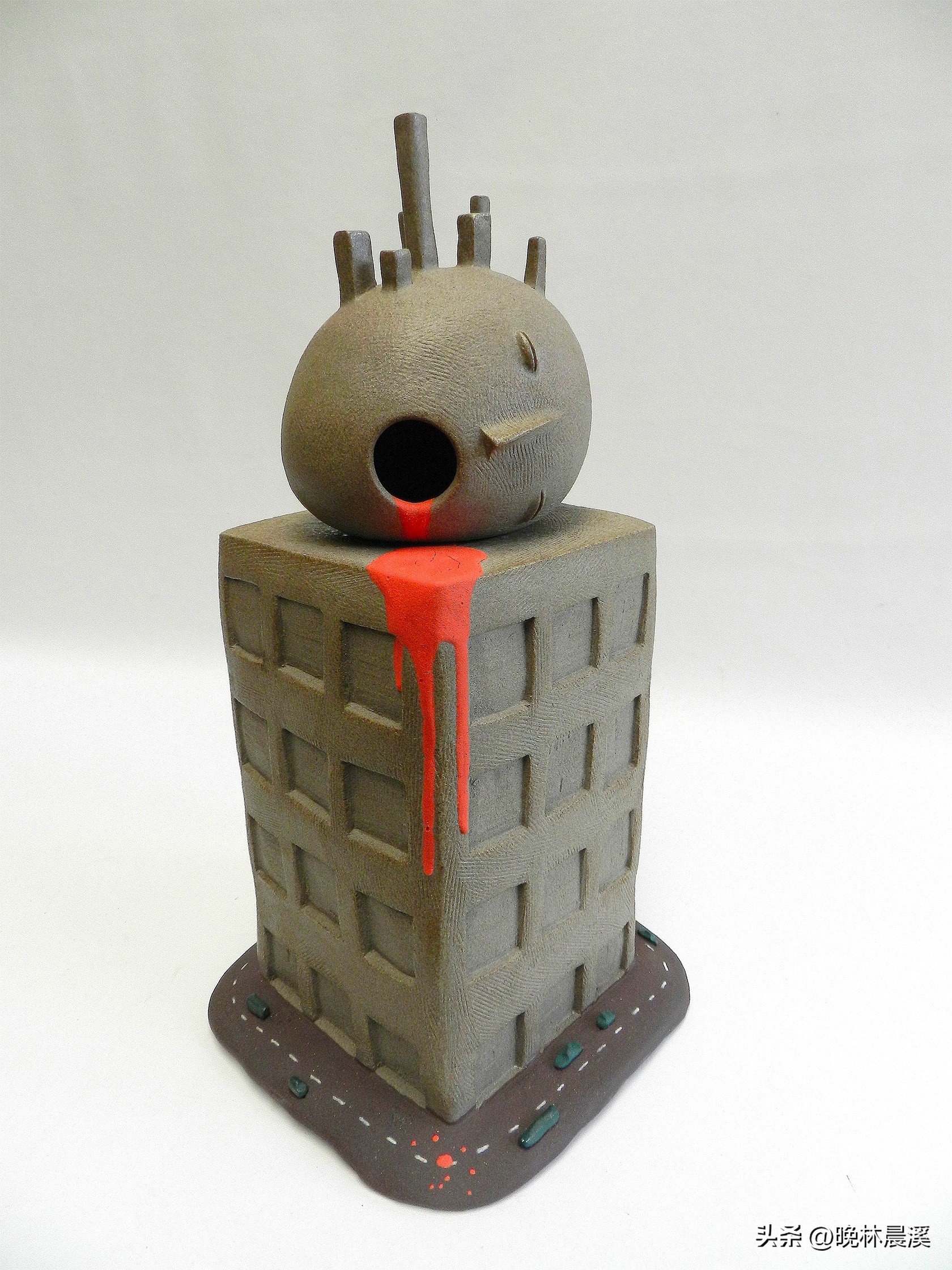 欧美小众雕塑图片,法国铜色陶瓷雕塑