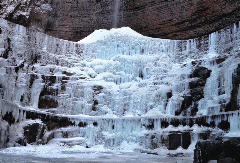 八里沟景区冰封玫瑰,冬季八里沟景区攻略