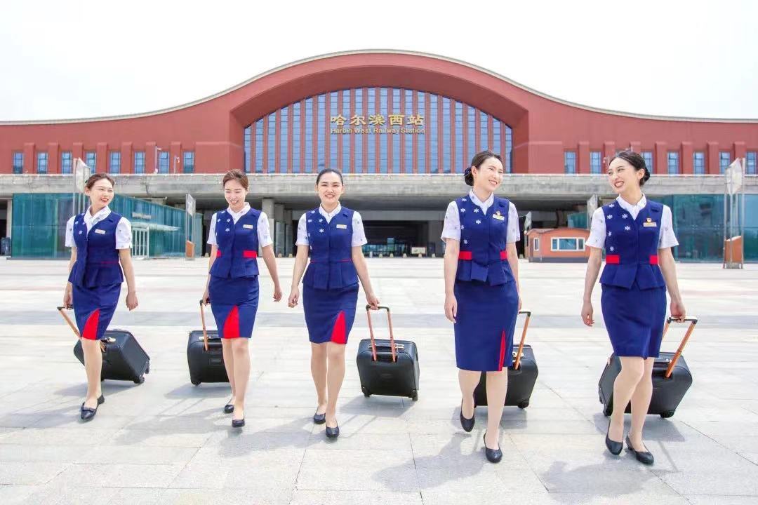 兰州铁路局高铁夏季制服,广州高铁乘务员制服